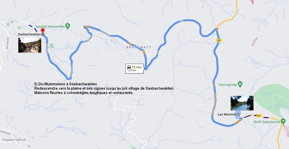 Du Mummelsee vers Sasbachwalden